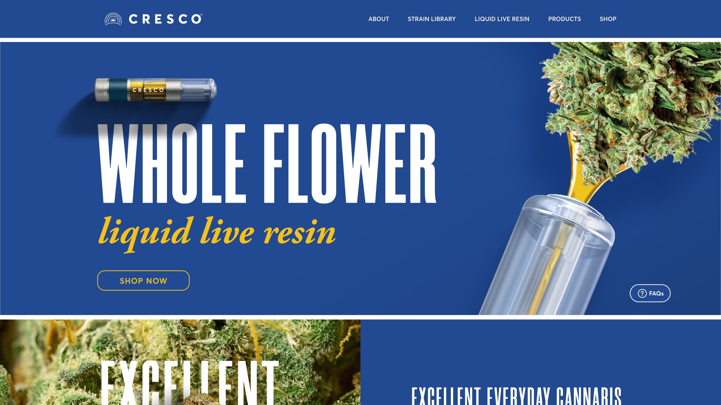 cresco cannabis — website design 1
